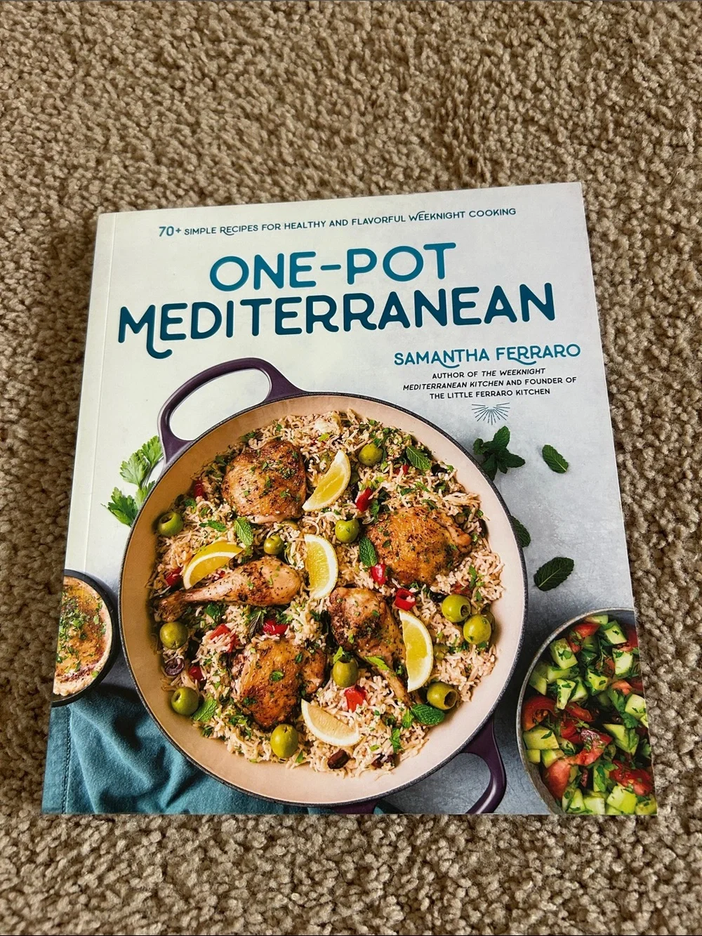 One-Pot Mediterranean Cookbook by - White Cover